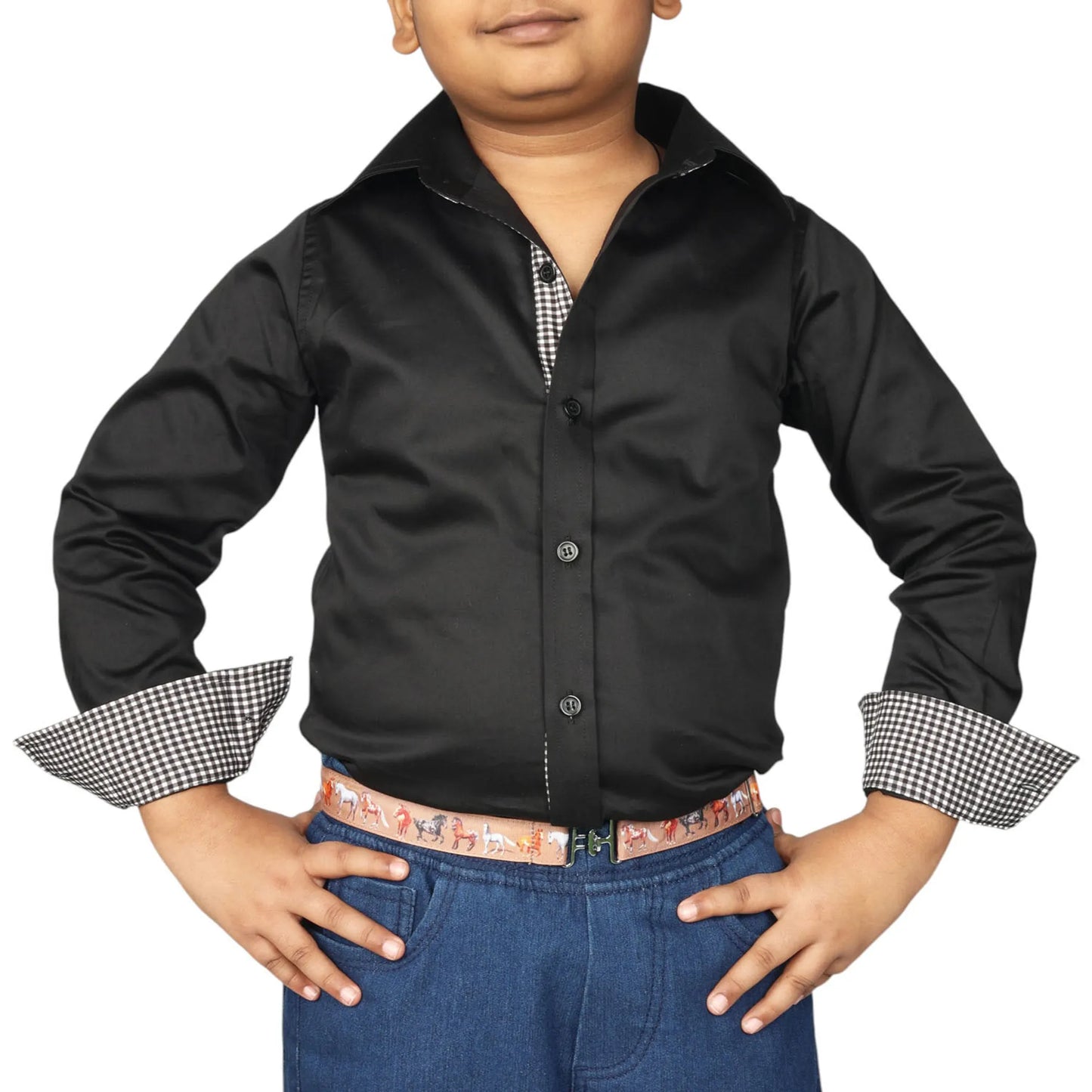 TuffRider Boys ADEY Shirt-Royal Blue -L