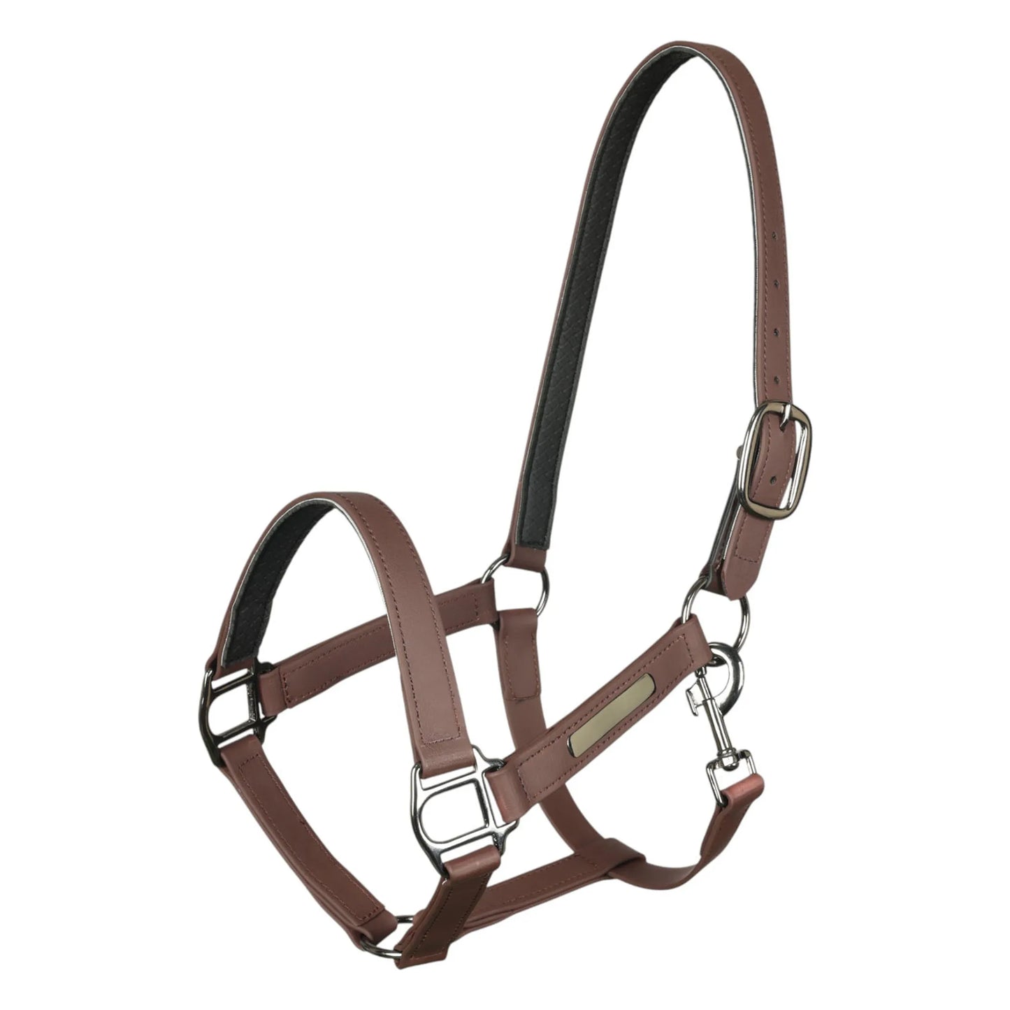 TuffRider EasyCare EquiLeather Break Away Halter-Navy-Cob