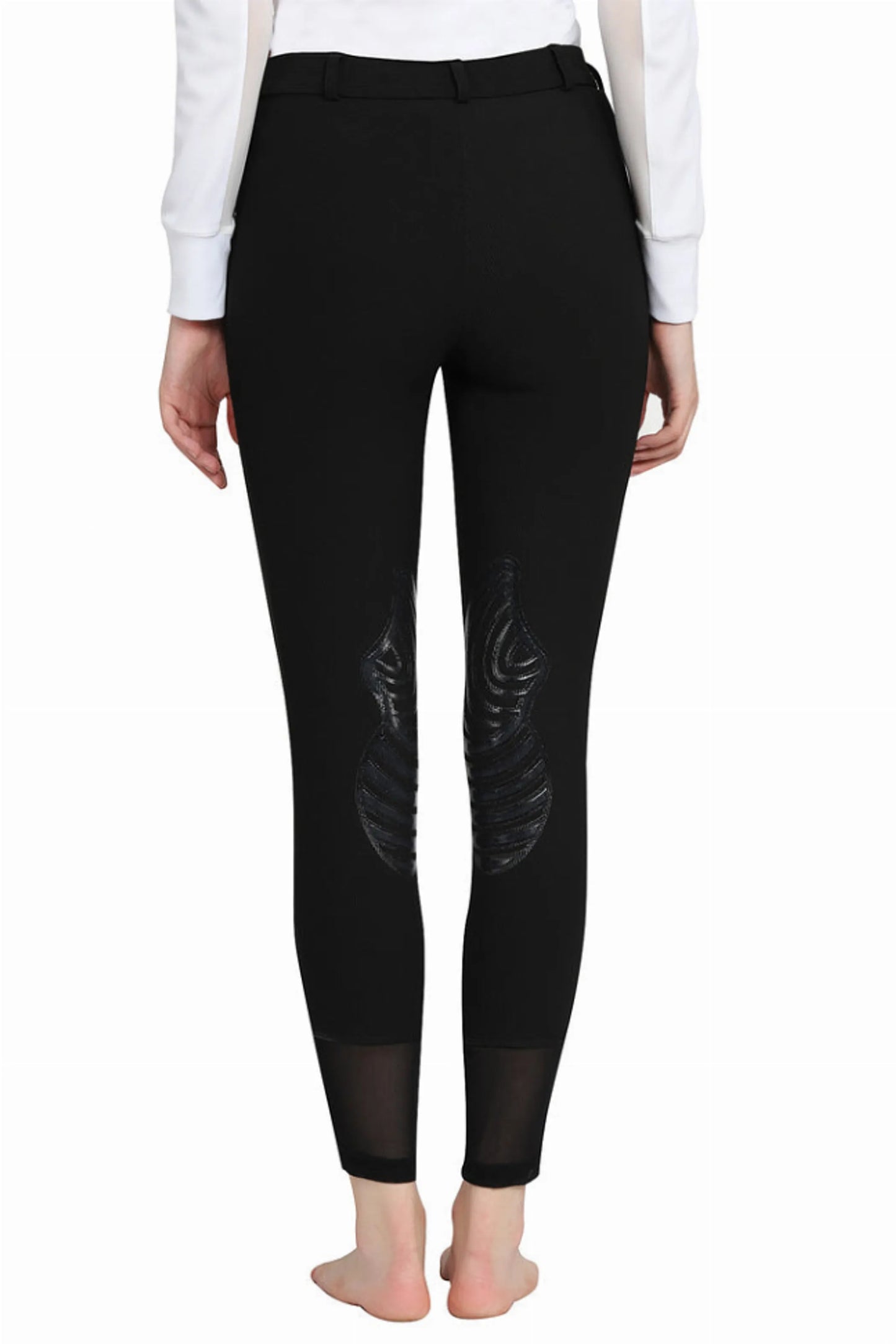Tuffrider Tiffany Ribbed Breech With Silicone Knee Patch