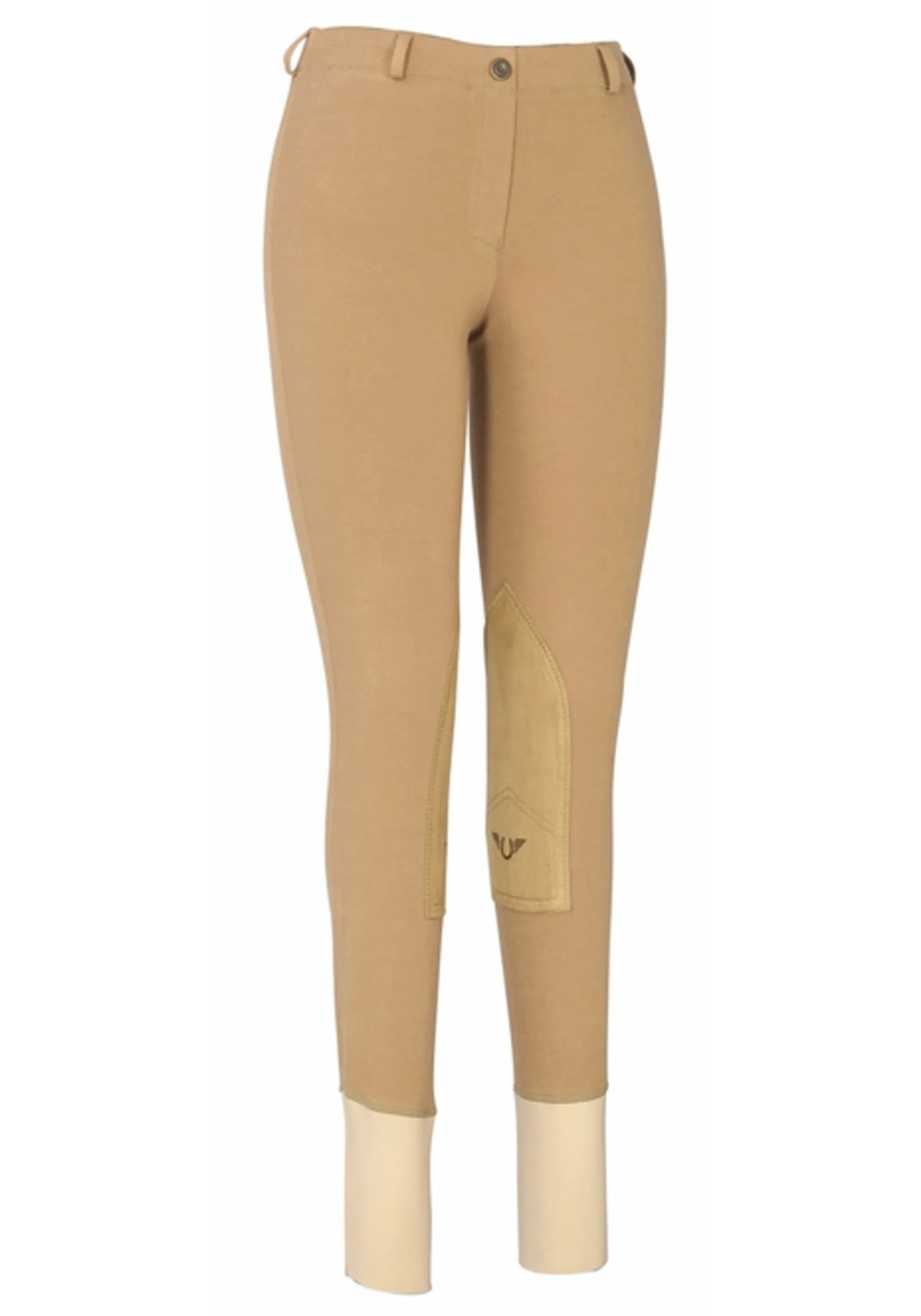 TuffRider Ladies Cotton Lowrise Pull-On Knee Patch Breeches