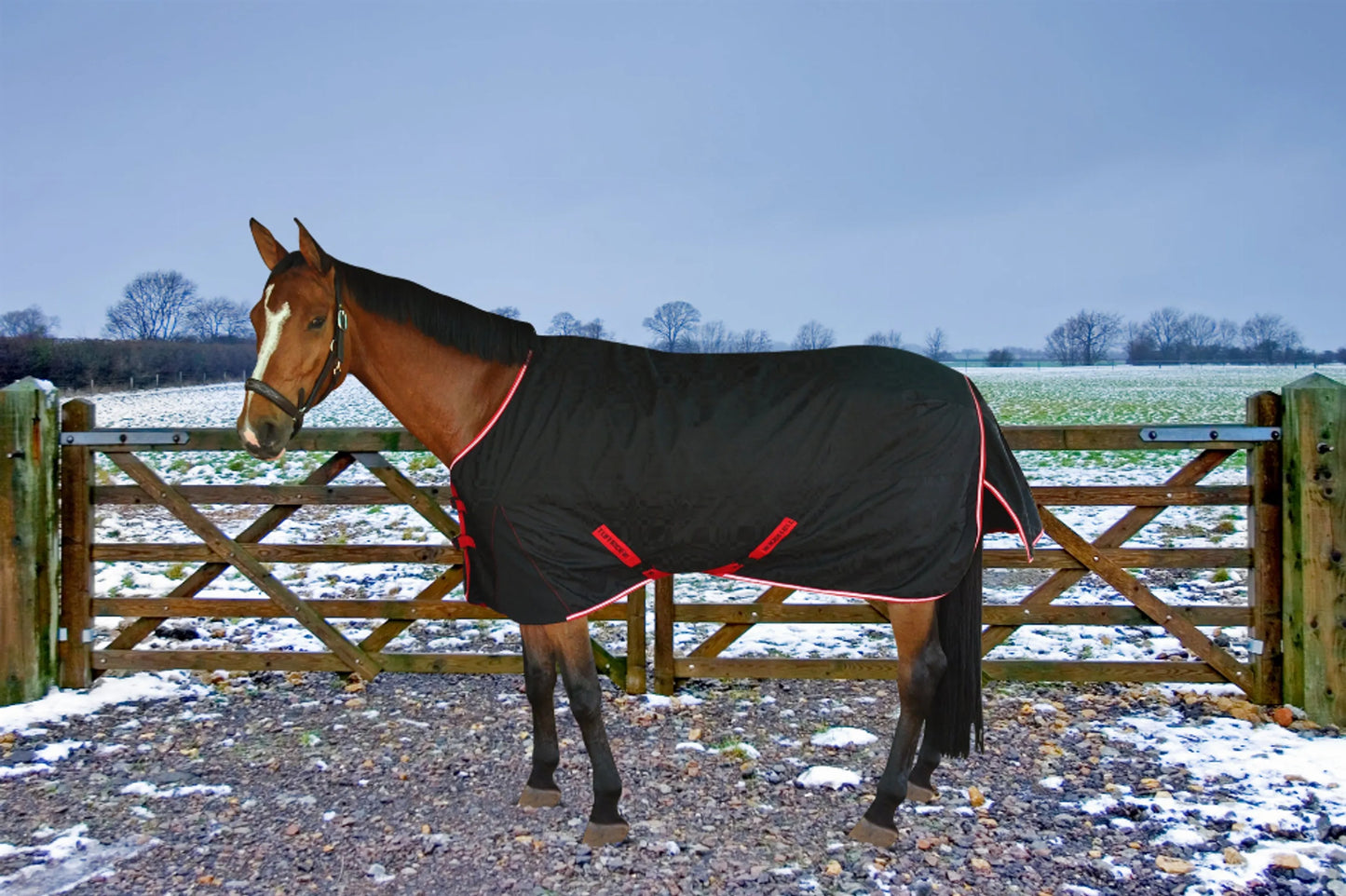 TuffRider Optimum 1680D Outer Armour Medium Weight with Thermo Manager Lining Standard Neck Turnout Blanket