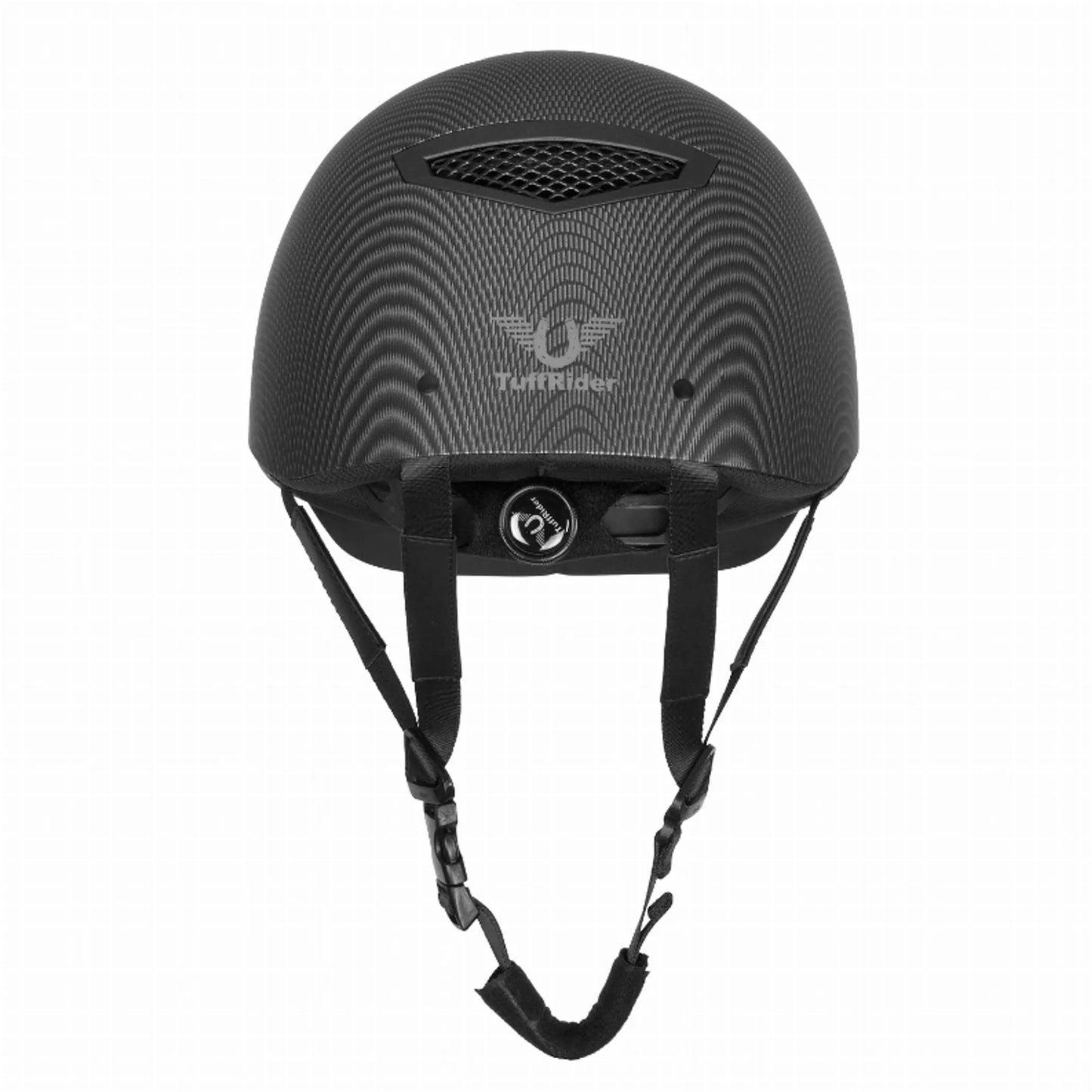 TuffRider Carbon Fiber Shell Helmet| Schooling Protective Head Gear for Equestrian Riders - SEI Certified, Tough and Durable - Black