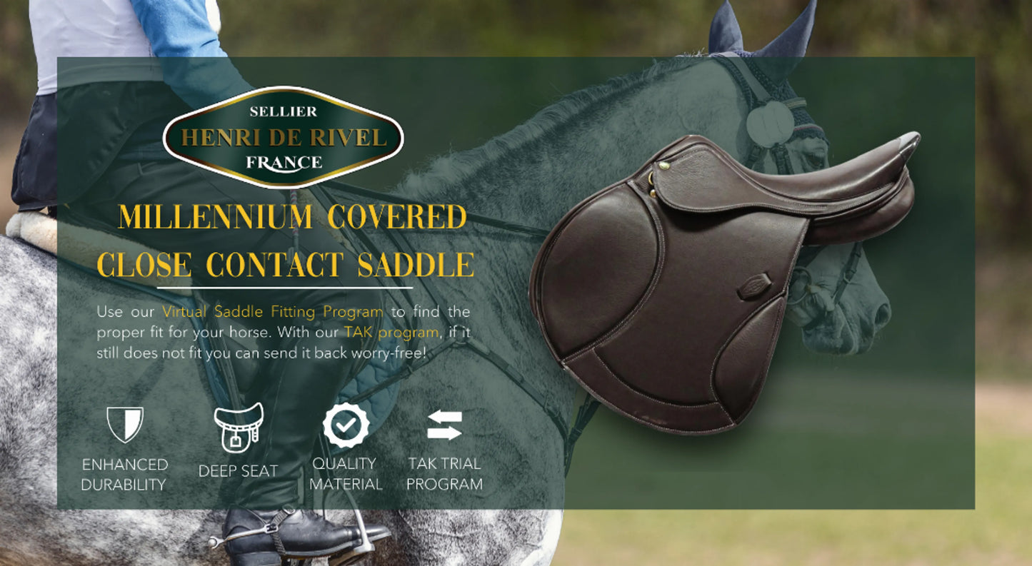 Henri De Rivel Millennium Covered Close Contact Saddle