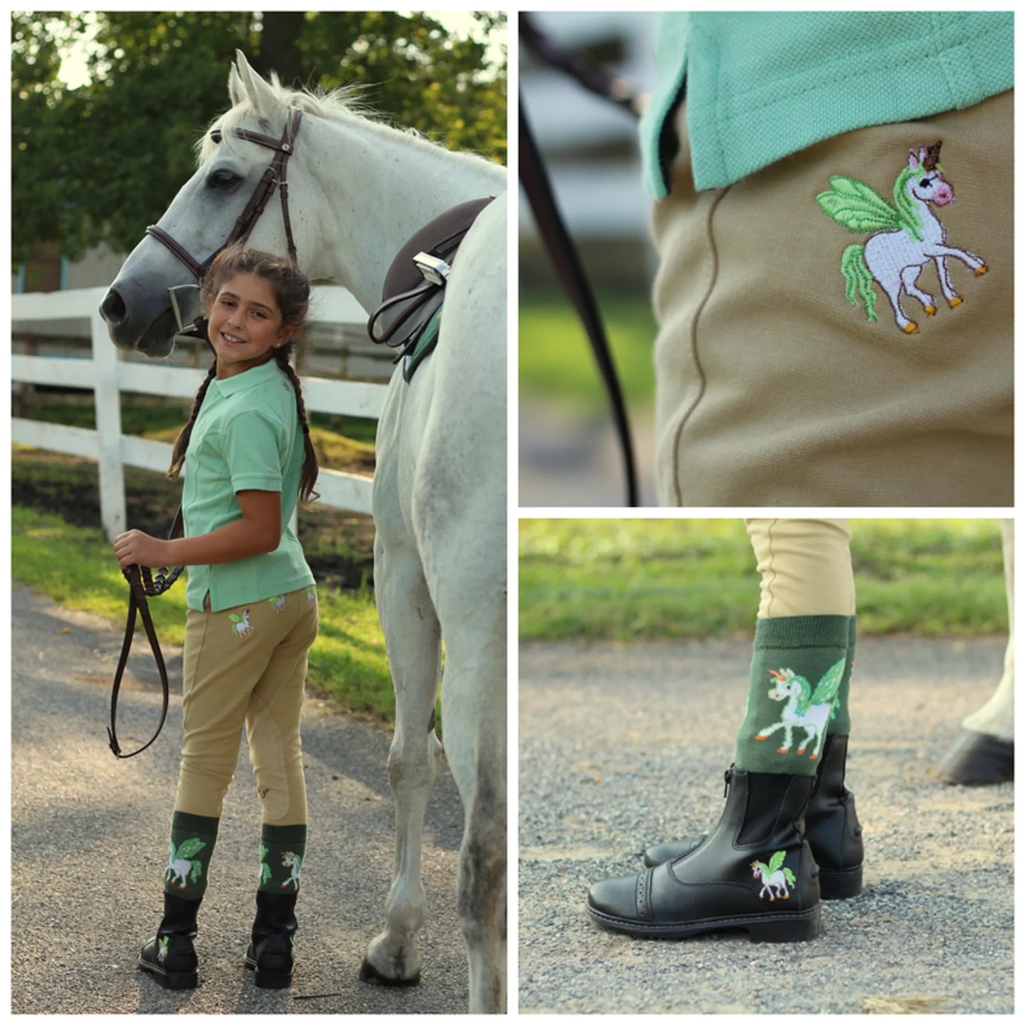 TuffRider Children's Unicorn Starter Front Zip Paddock Boots