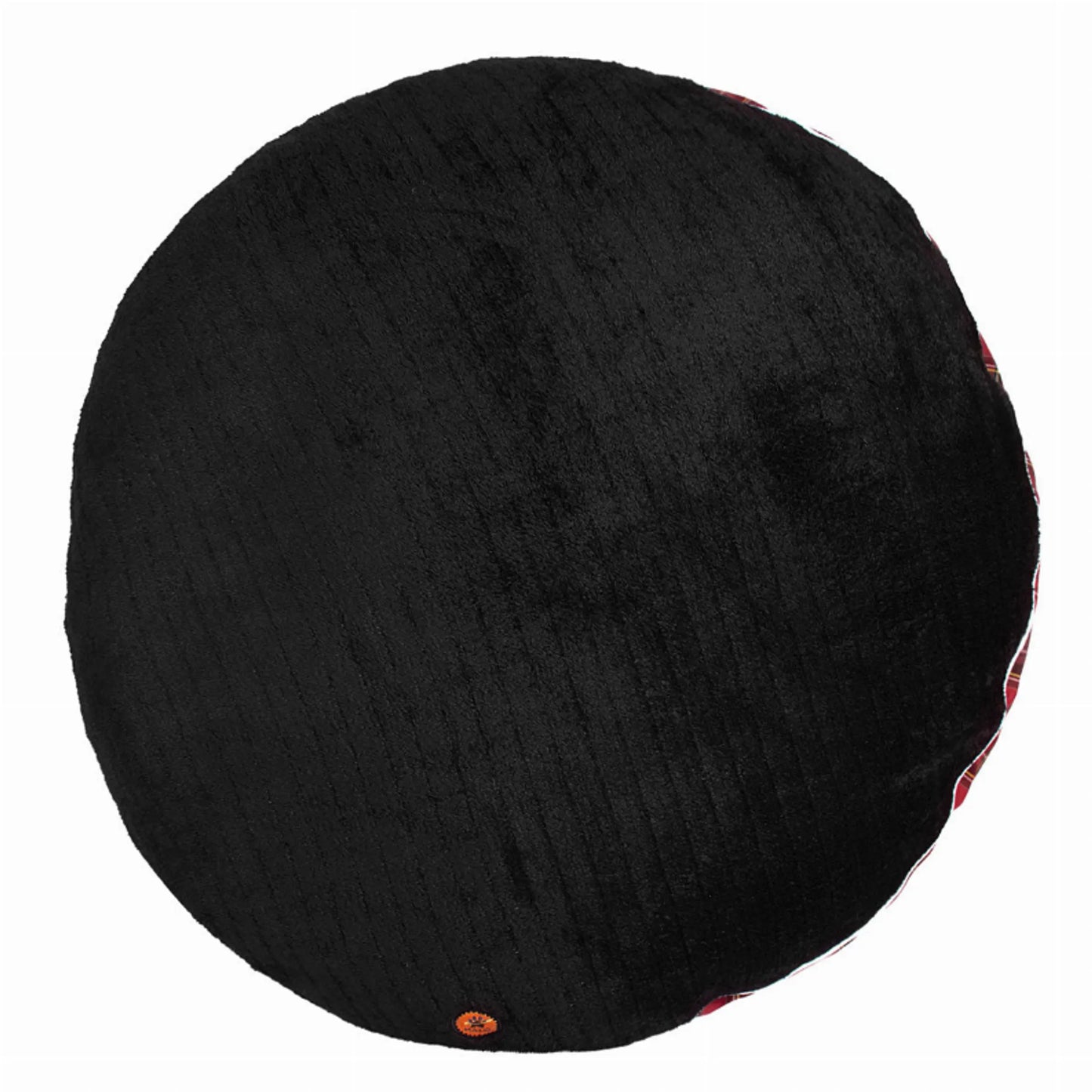 Halo EC Red Plaid Round Dog Bed