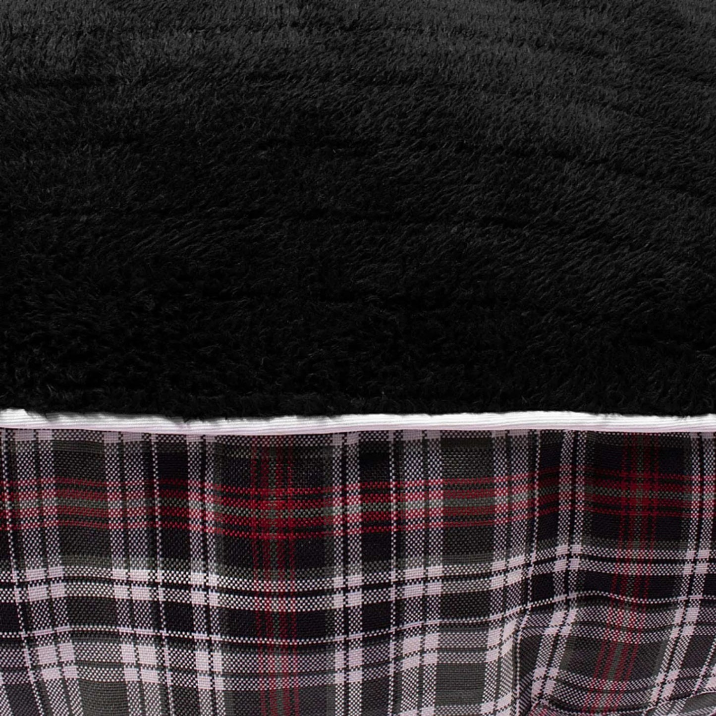 Halo Duck Green Plaid Round Dog Bed
