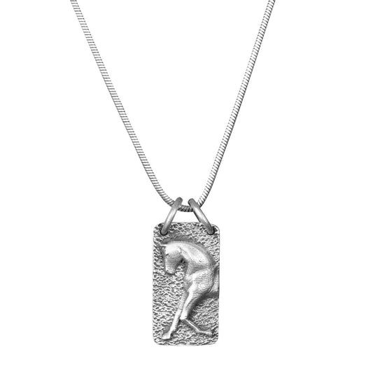 AWST Int'l Lila Extended Trot Necklace-Silver