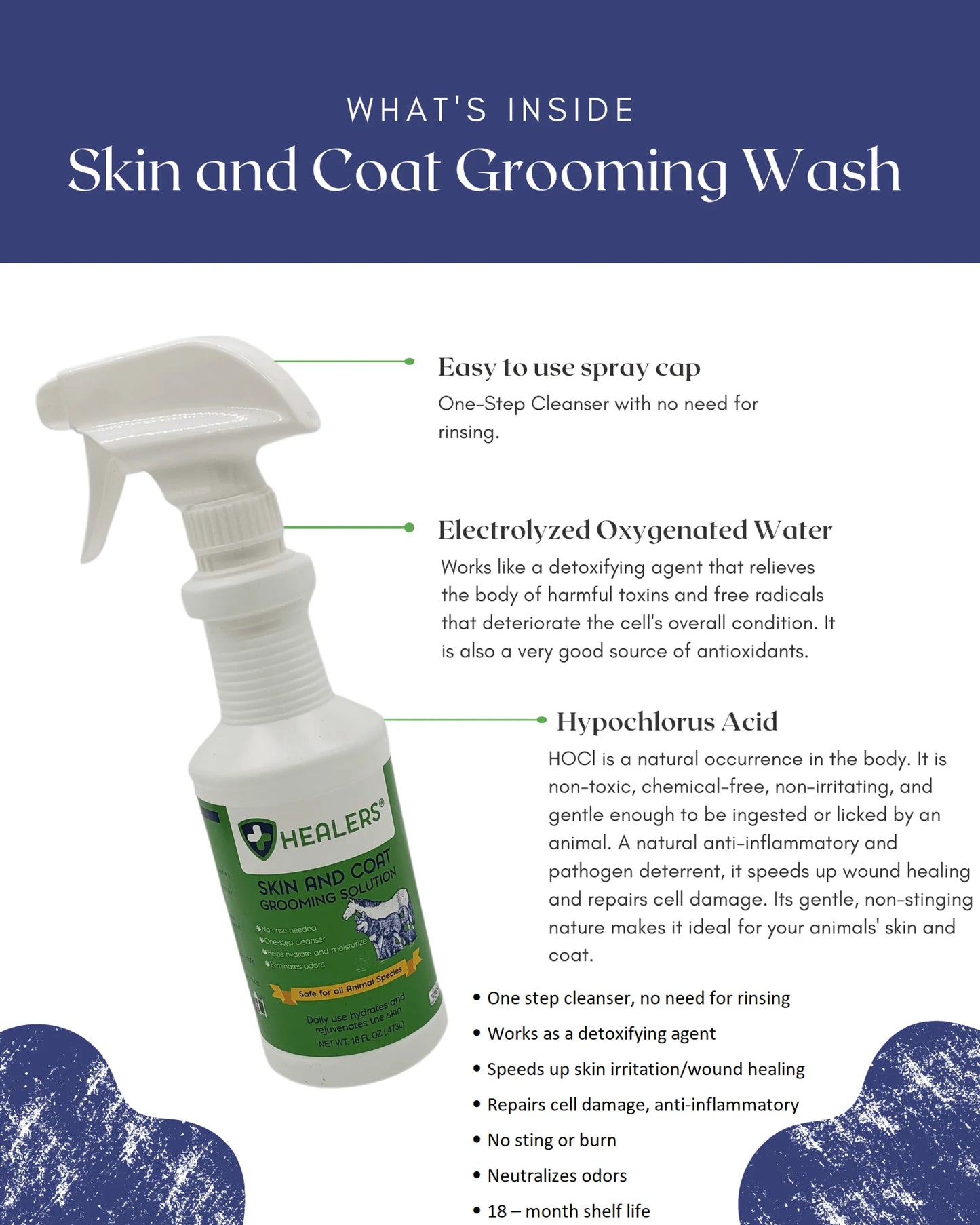 Healers Skin & Coat Grooming Solution