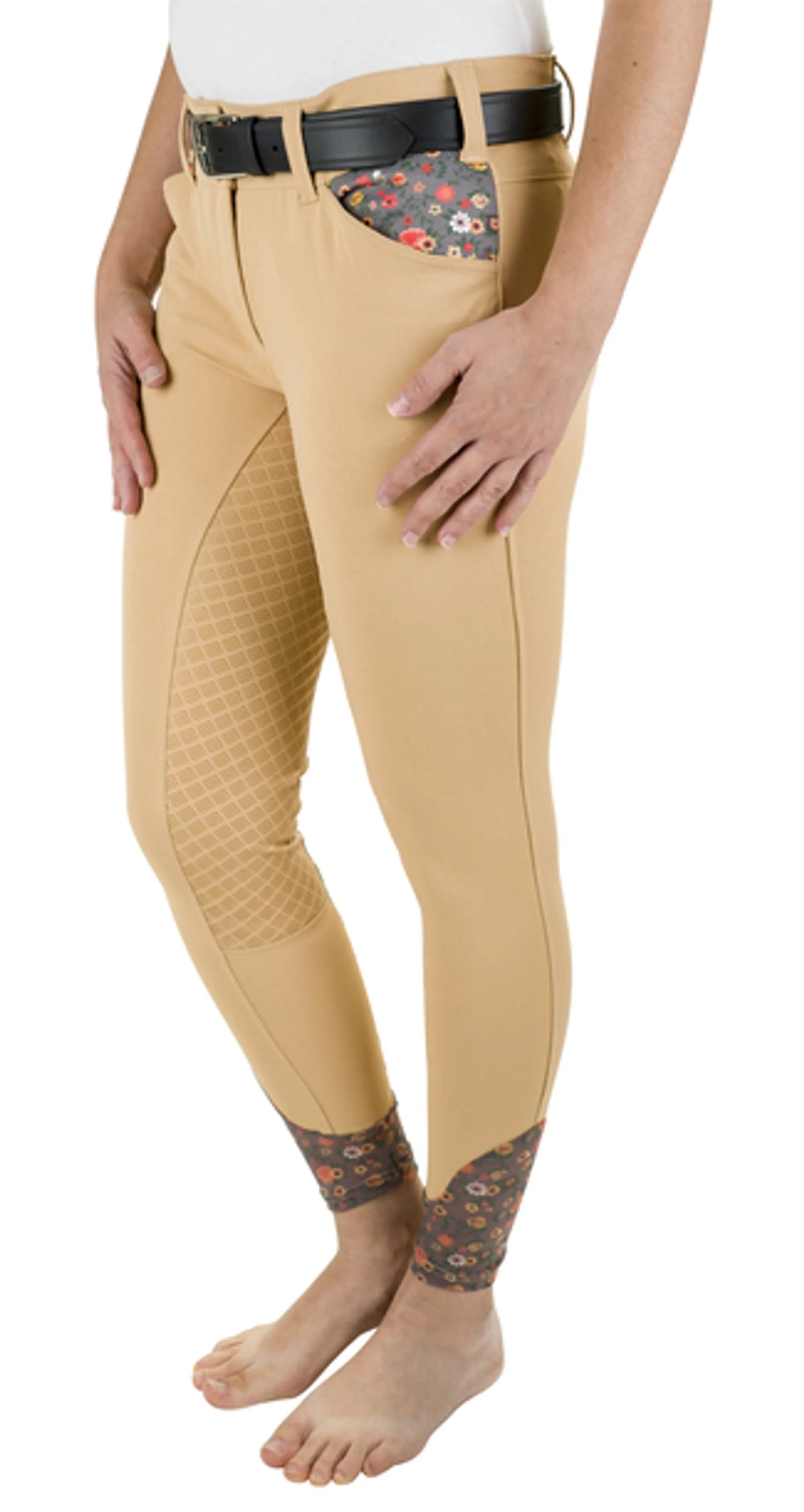 Ecorider By TuffRider Ladies Acadia Full Seat Breeches - Cuban Sand - 34
