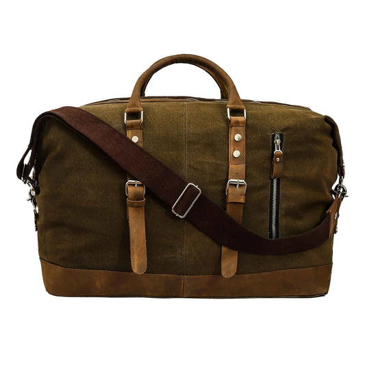 TuffRider Sport Canvas Duffle Bag-Olive Brown