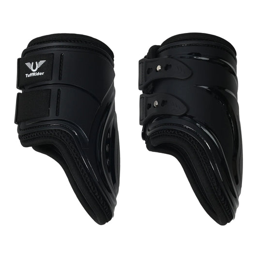 TuffRider Airflow Iron Man Fetlock Boots-Black- Cob