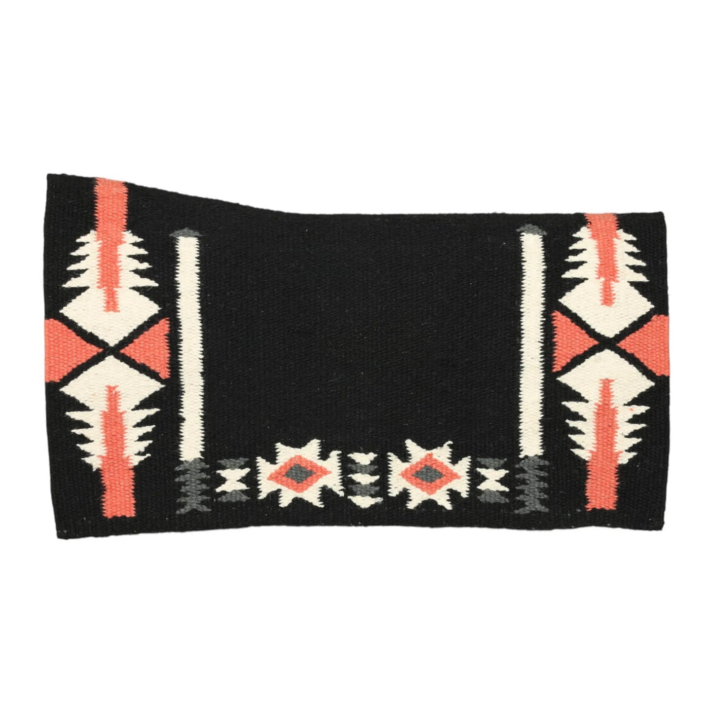 TuffRider Dakota Contoured Single Weave Saddle Blanket-Red/Black/White-34 X 40 Inch