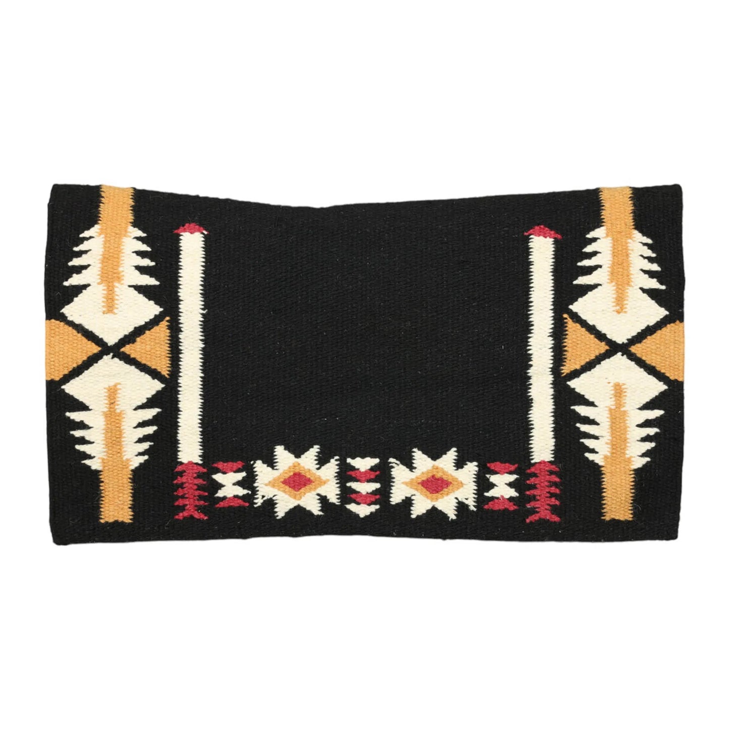 TuffRider Wyoming Contoured Single Weave Saddle Blanket-Rust/Tan-34 X 40 Inch