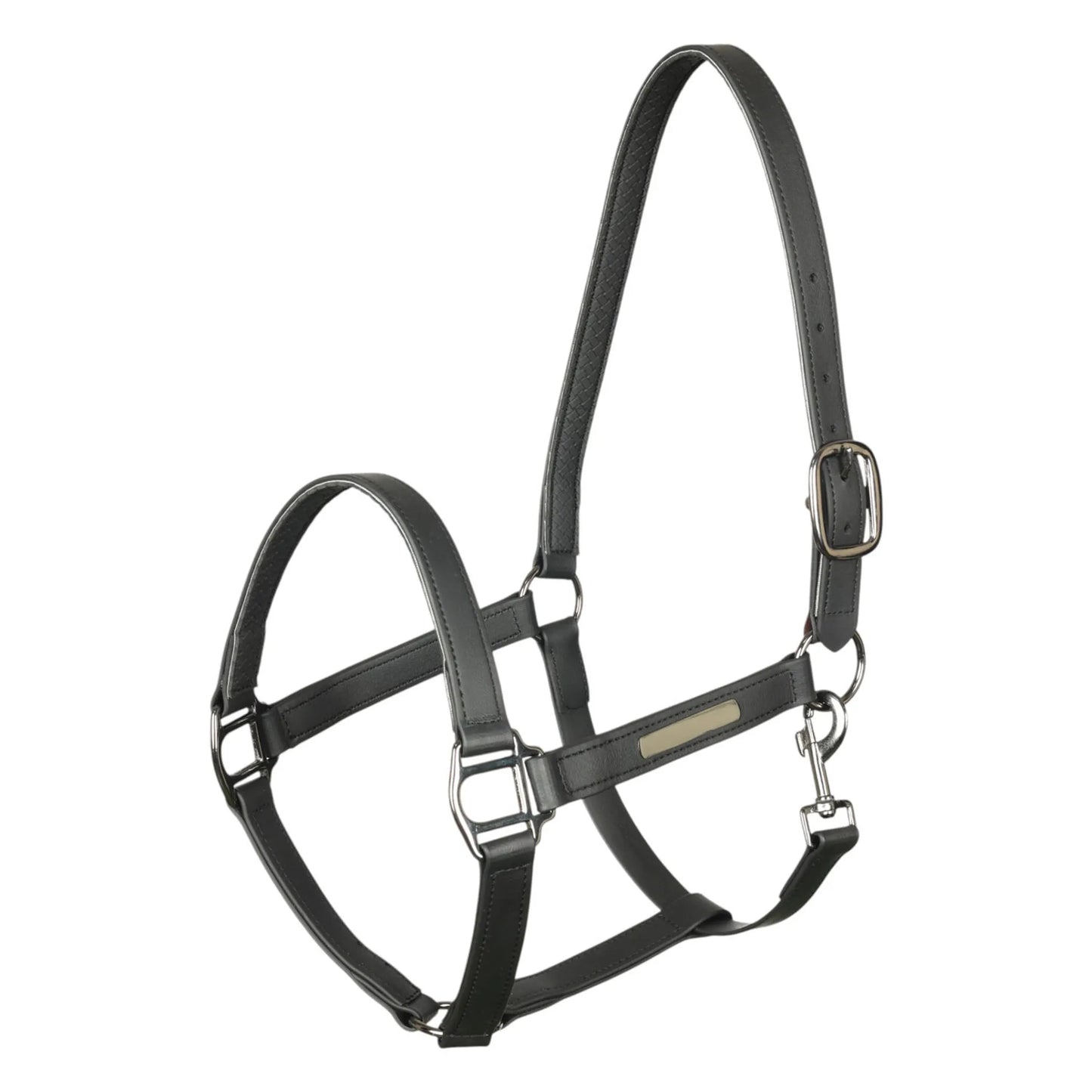 TuffRider EasyCare EquiLeather Break Away Halter-Navy-Cob