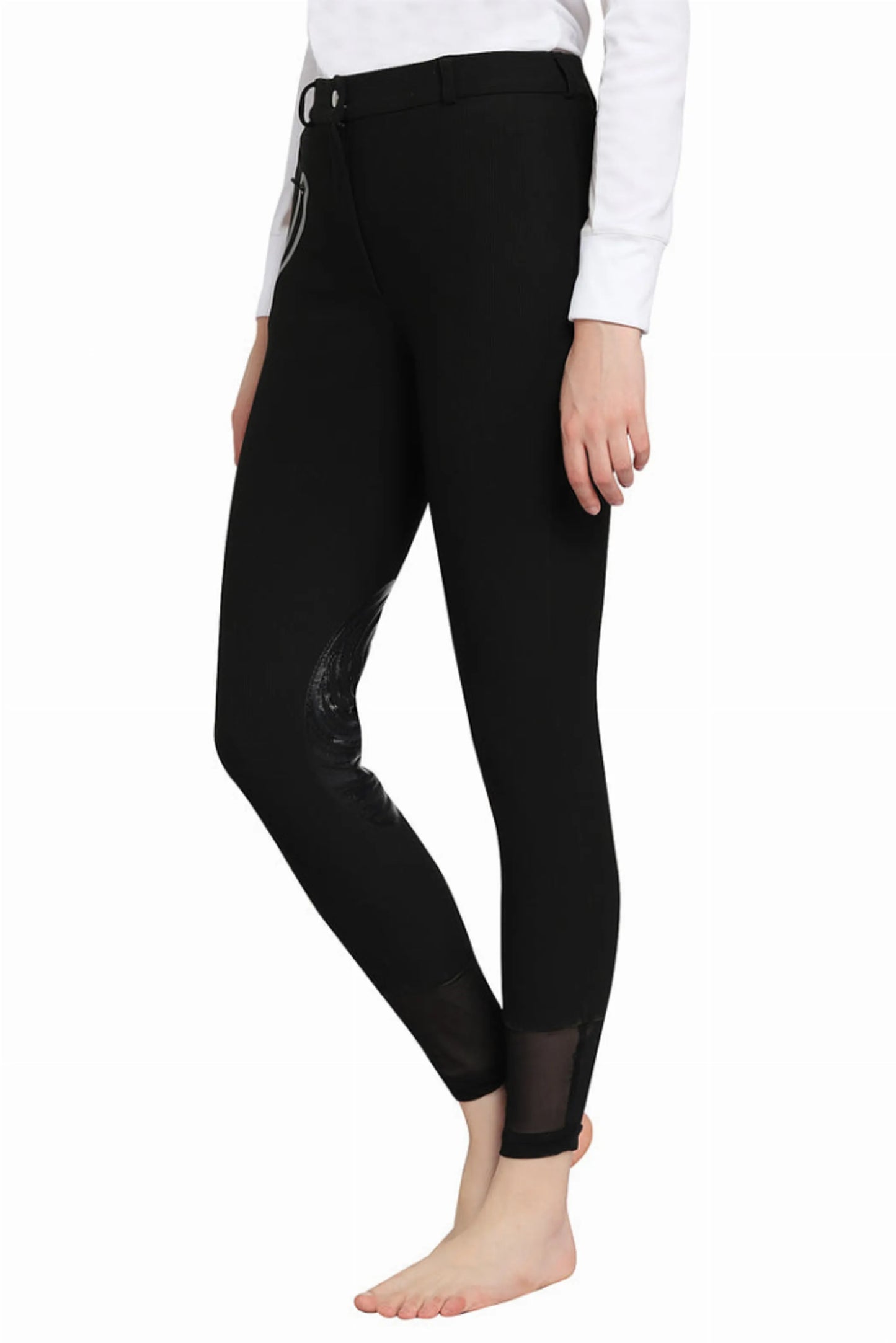 Tuffrider Tiffany Ribbed Breech With Silicone Knee Patch