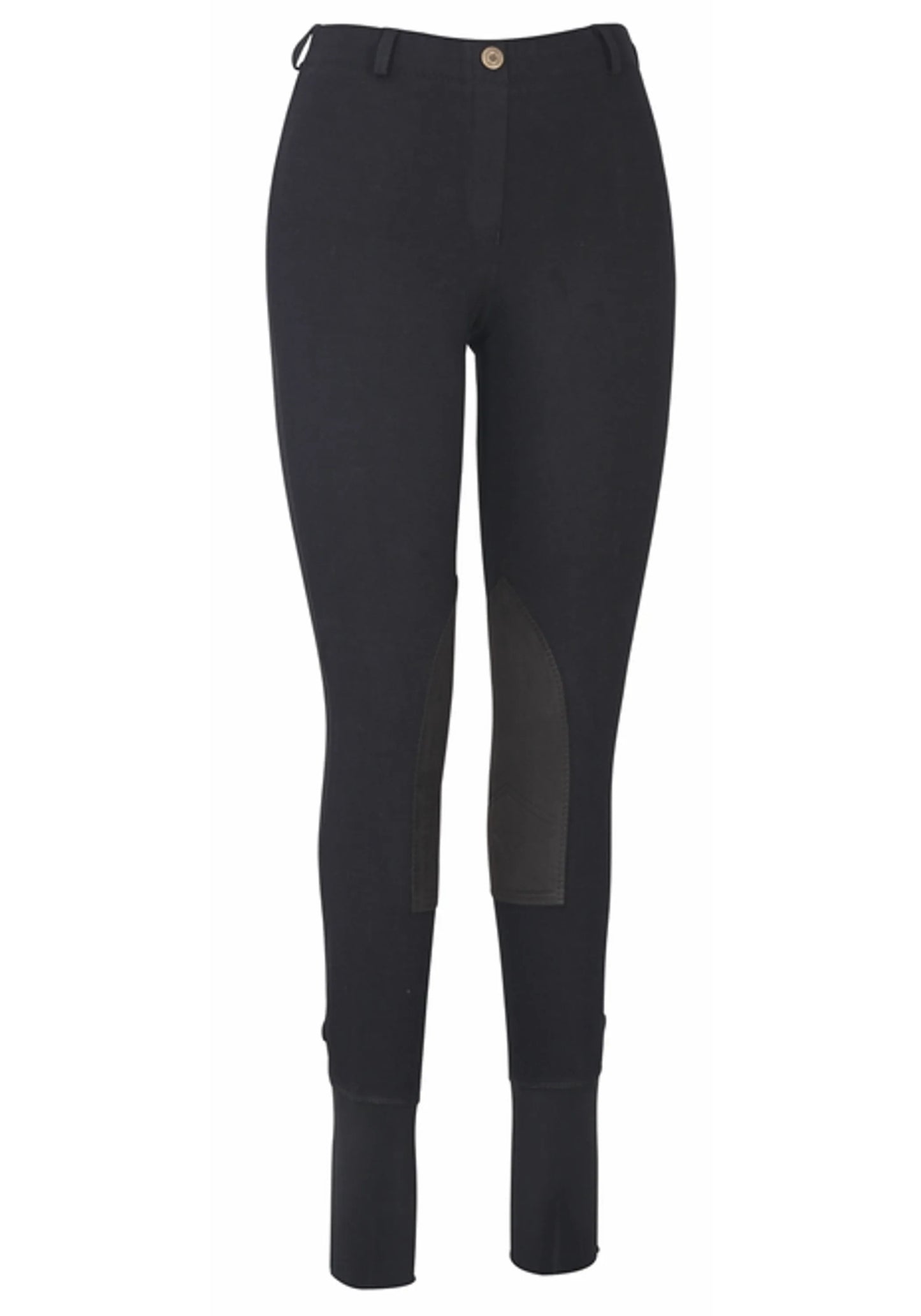 TuffRider Ladies Cotton Lowrise Pull-On Knee Patch Breeches