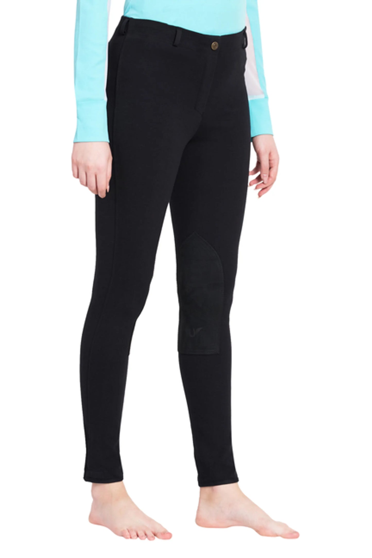 TuffRider Ladies Cotton Pull-On Knee Patch Plus Breeches