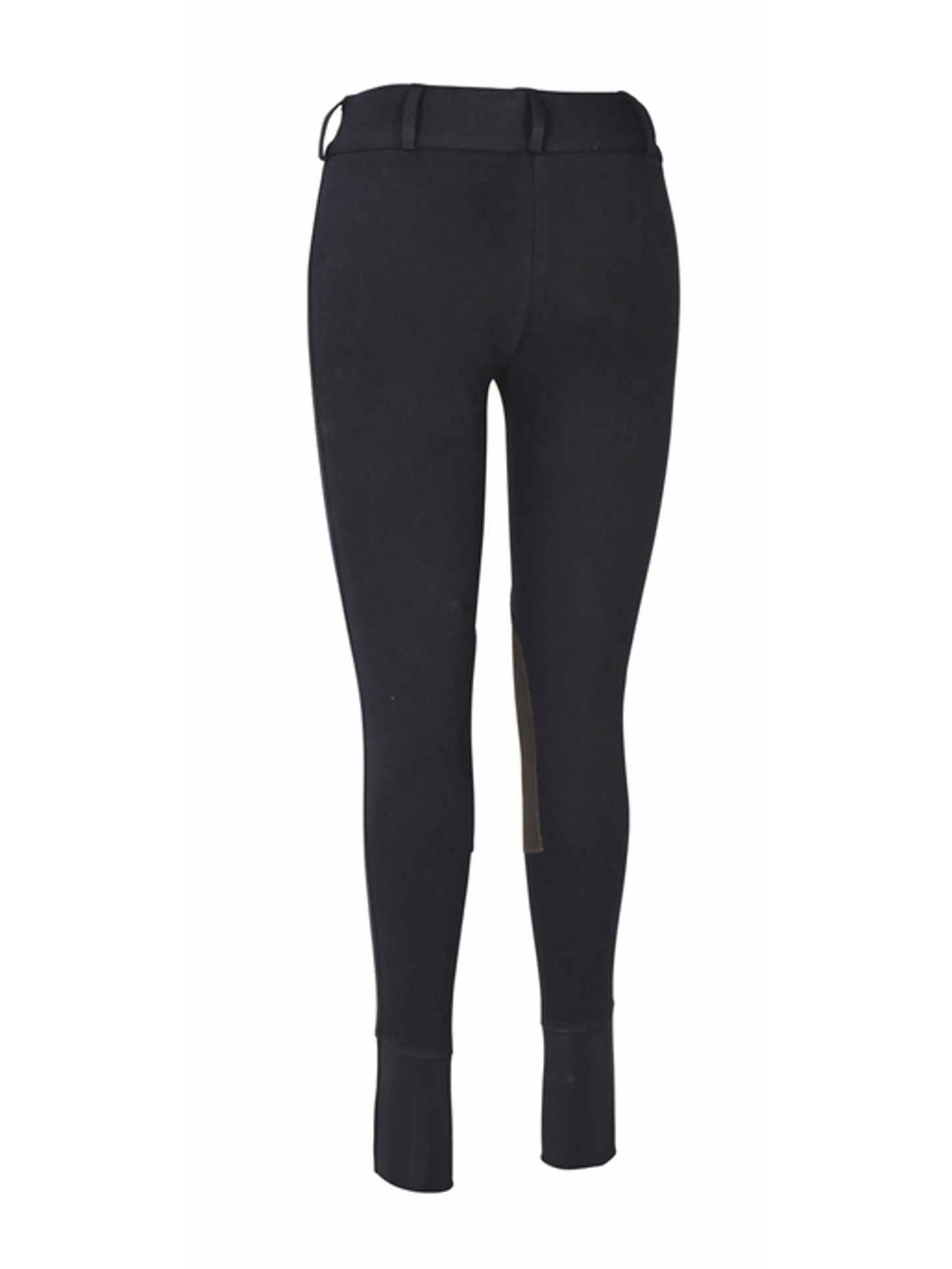 TuffRider Ladies Cotton Lowrise Wide Waistband Knee Patch Breeches