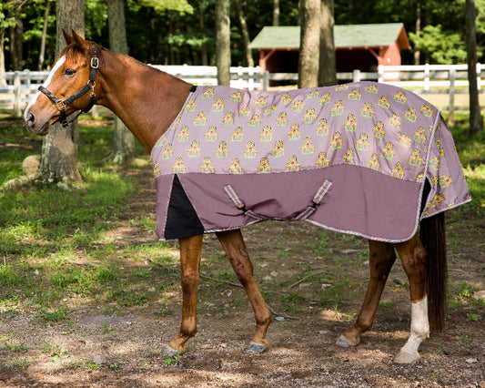 TuffRider Bonum 1200D Medium Weight Standard Neck Giraffe Print Turnout Pony Blanket