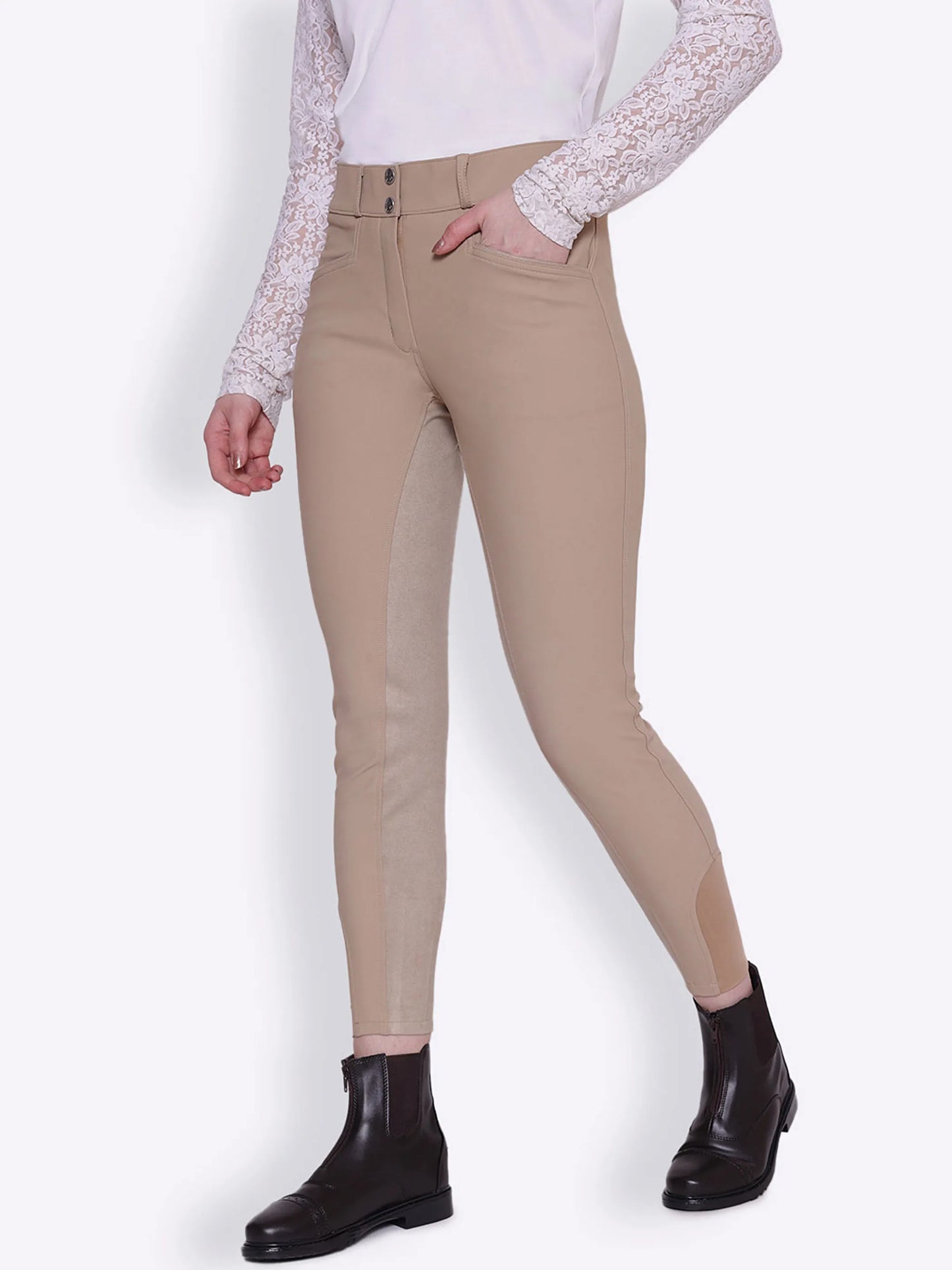 Equine Couture Slimming Breeches-Black-24