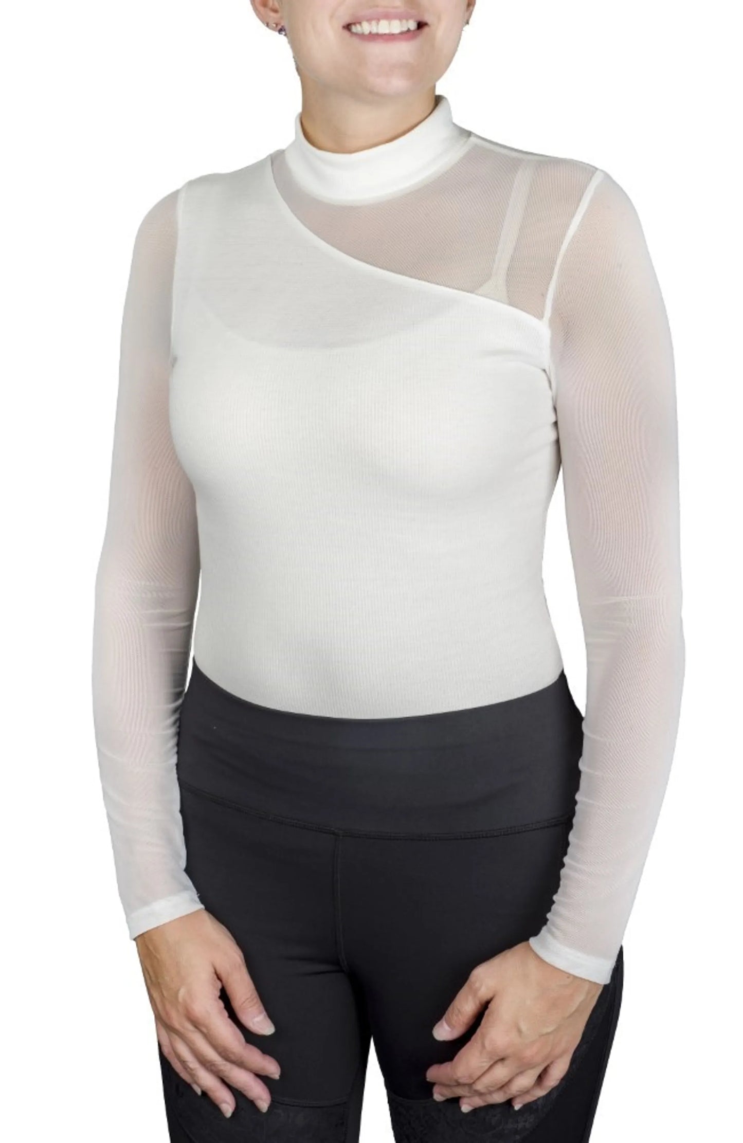 Spicy Girl Cocoa Long Sleeve Shirt by EC- White- L