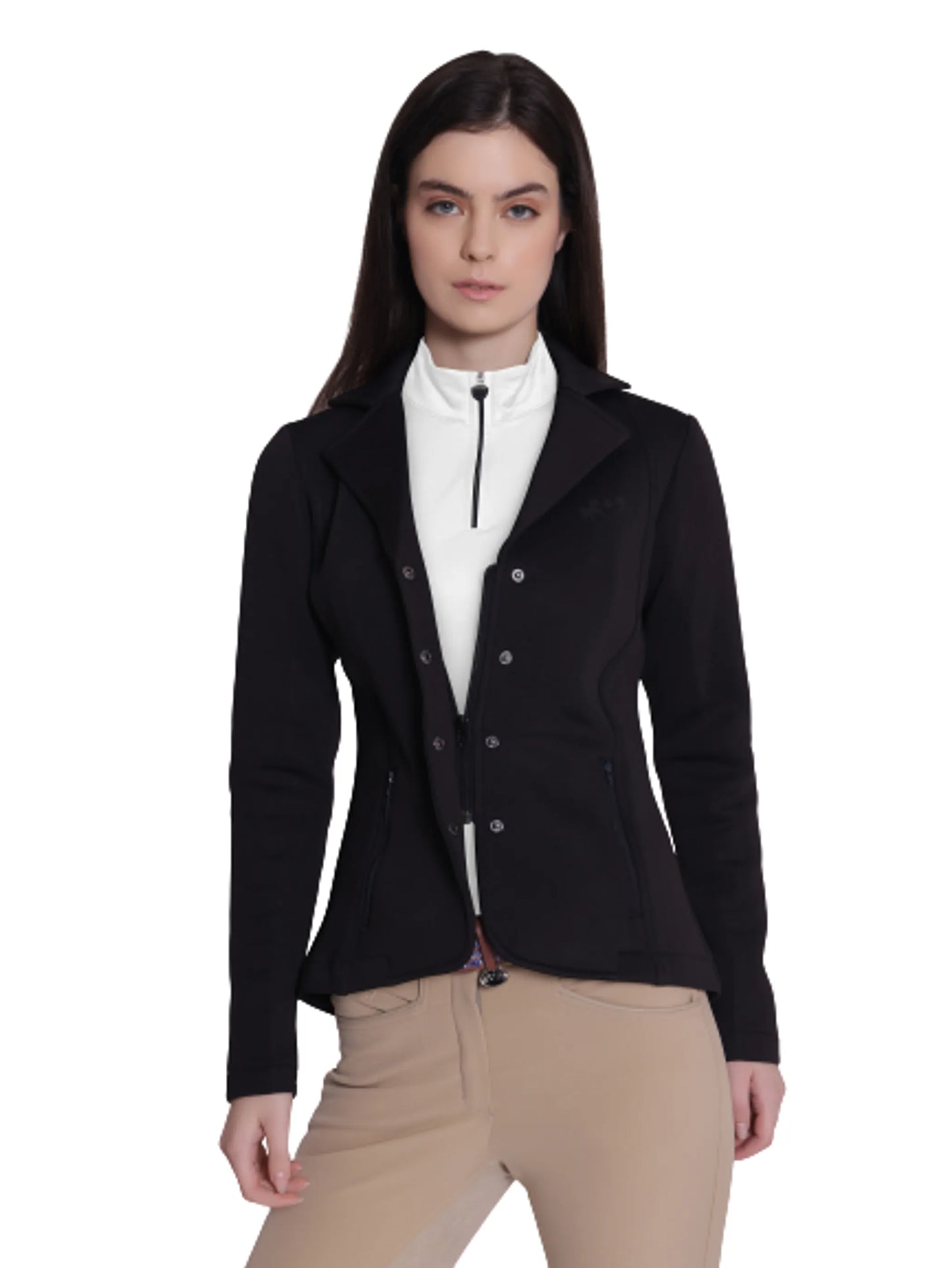 Equine Couture Spacer 3D Ladies Show Coat-Black-L