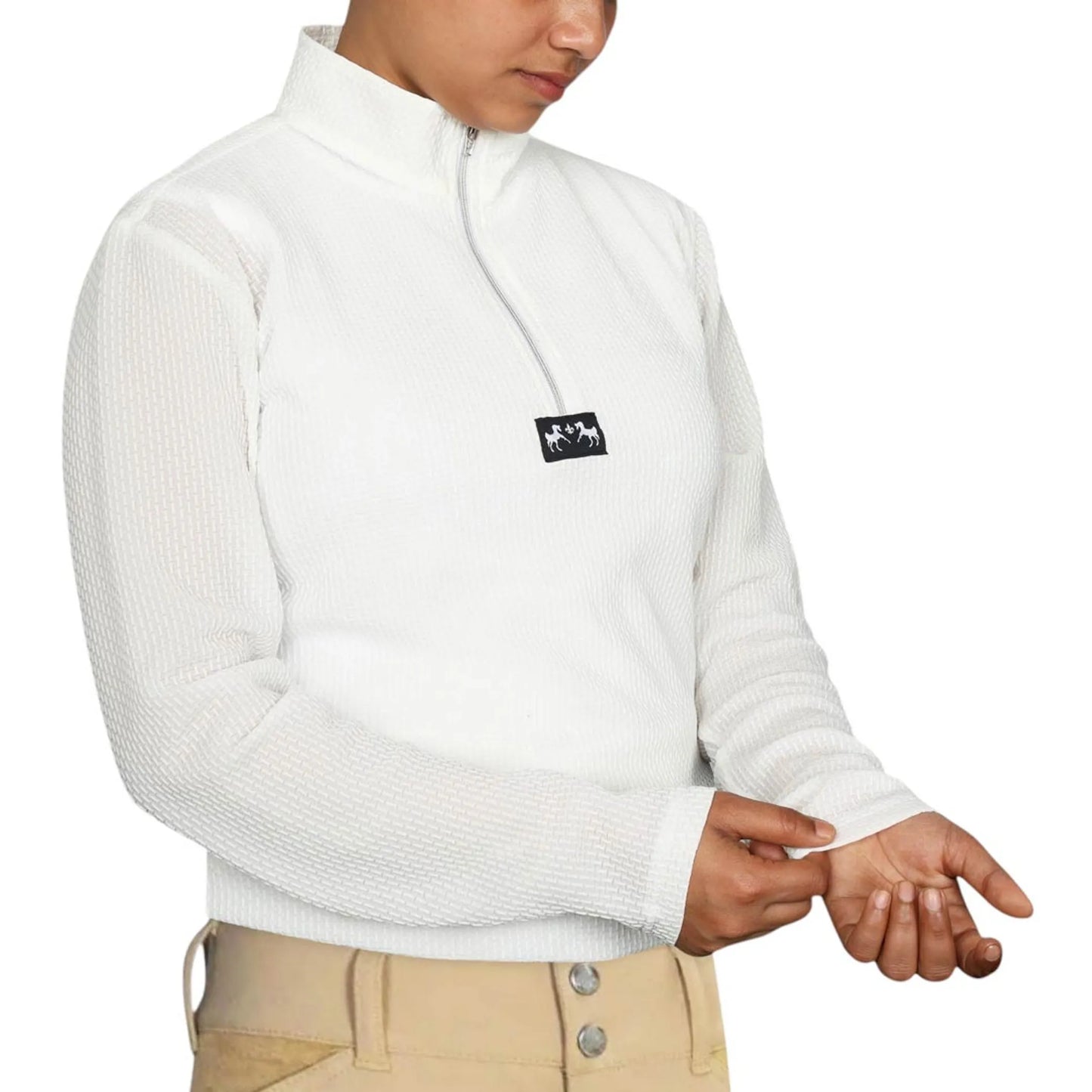 Equine Couture Aerocool Show Shirt-White-L