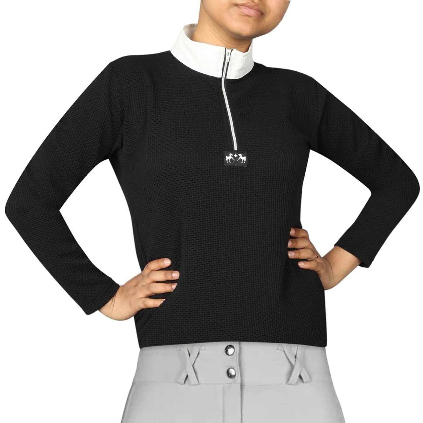 Equine Couture Aerocool Show Shirt-White-L