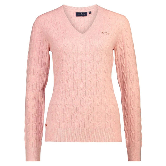 HV Polo Cable Pullover HVPClassy-Blush Melange-L