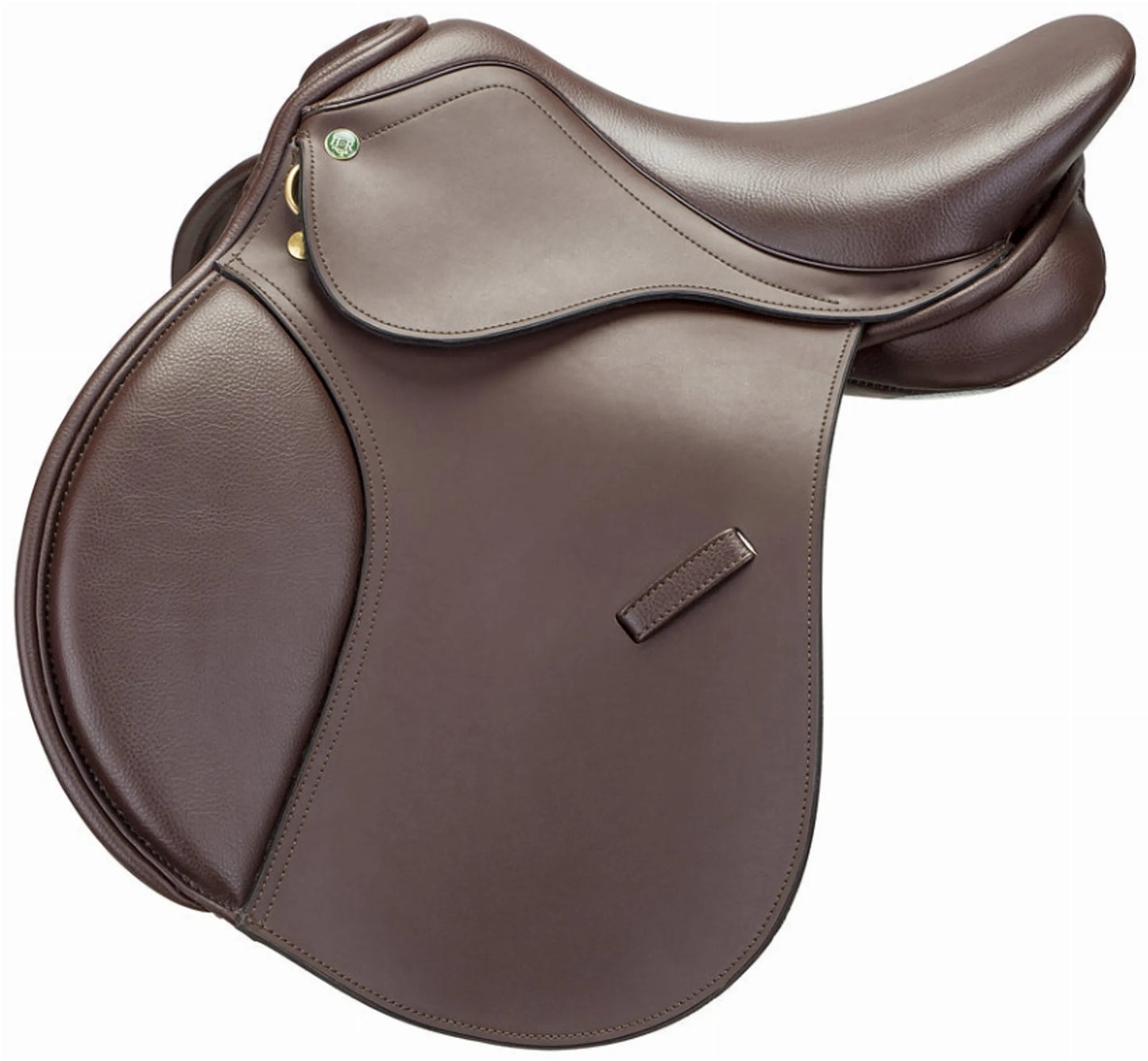Henri de Rivel Vegan-X Junior Close Contact Saddle - Color: Havana | Pack Of: 1 | Shape: Regular