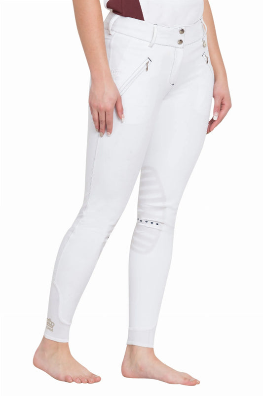 George H Morris Ladies Derby Silicone Knee Patch Breeches