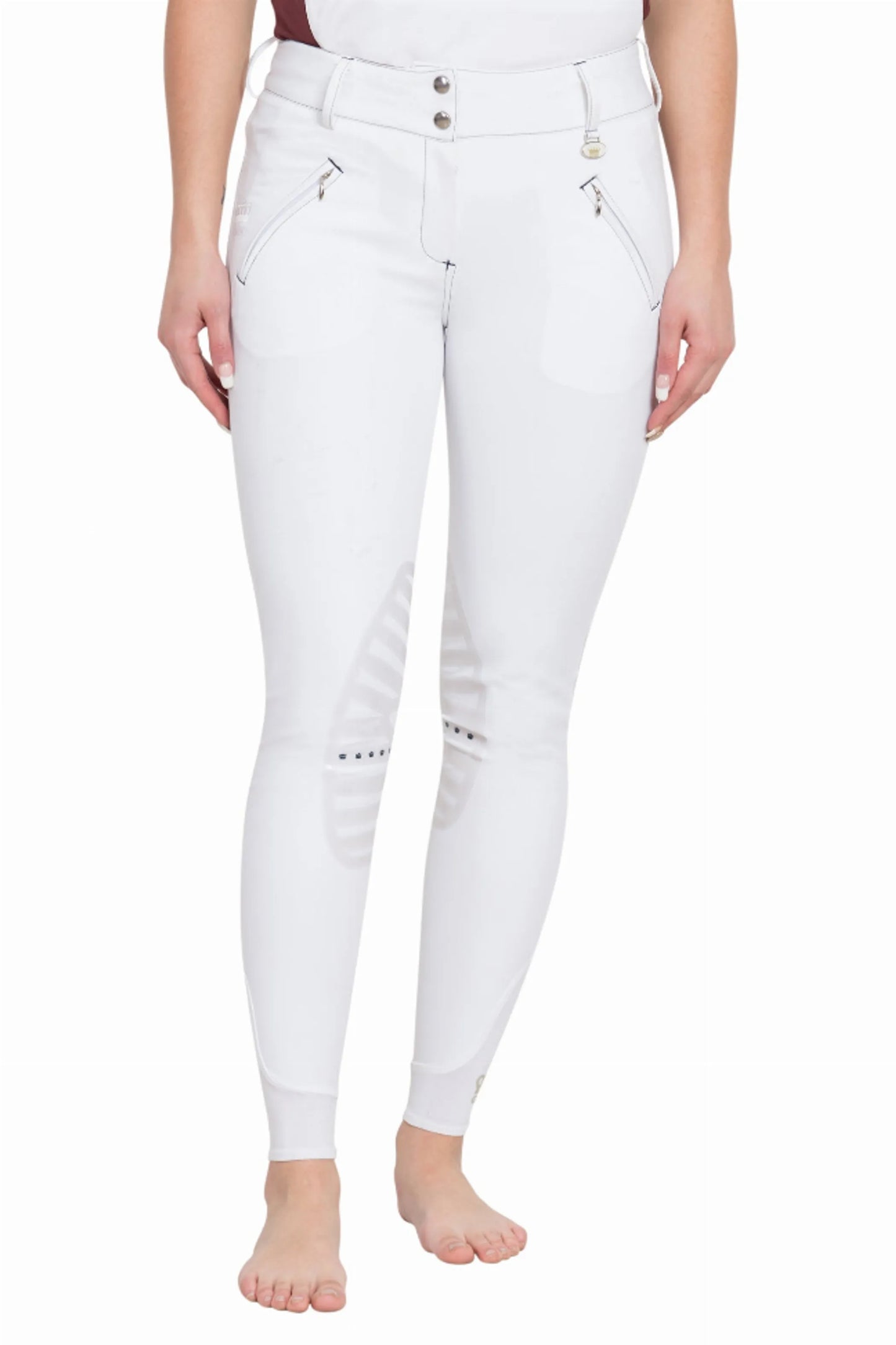 George H Morris Ladies Derby Silicone Knee Patch Breeches