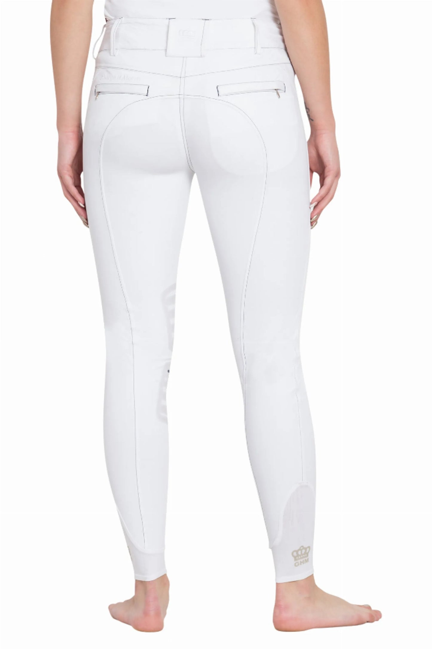 George H Morris Ladies Derby Silicone Knee Patch Breeches