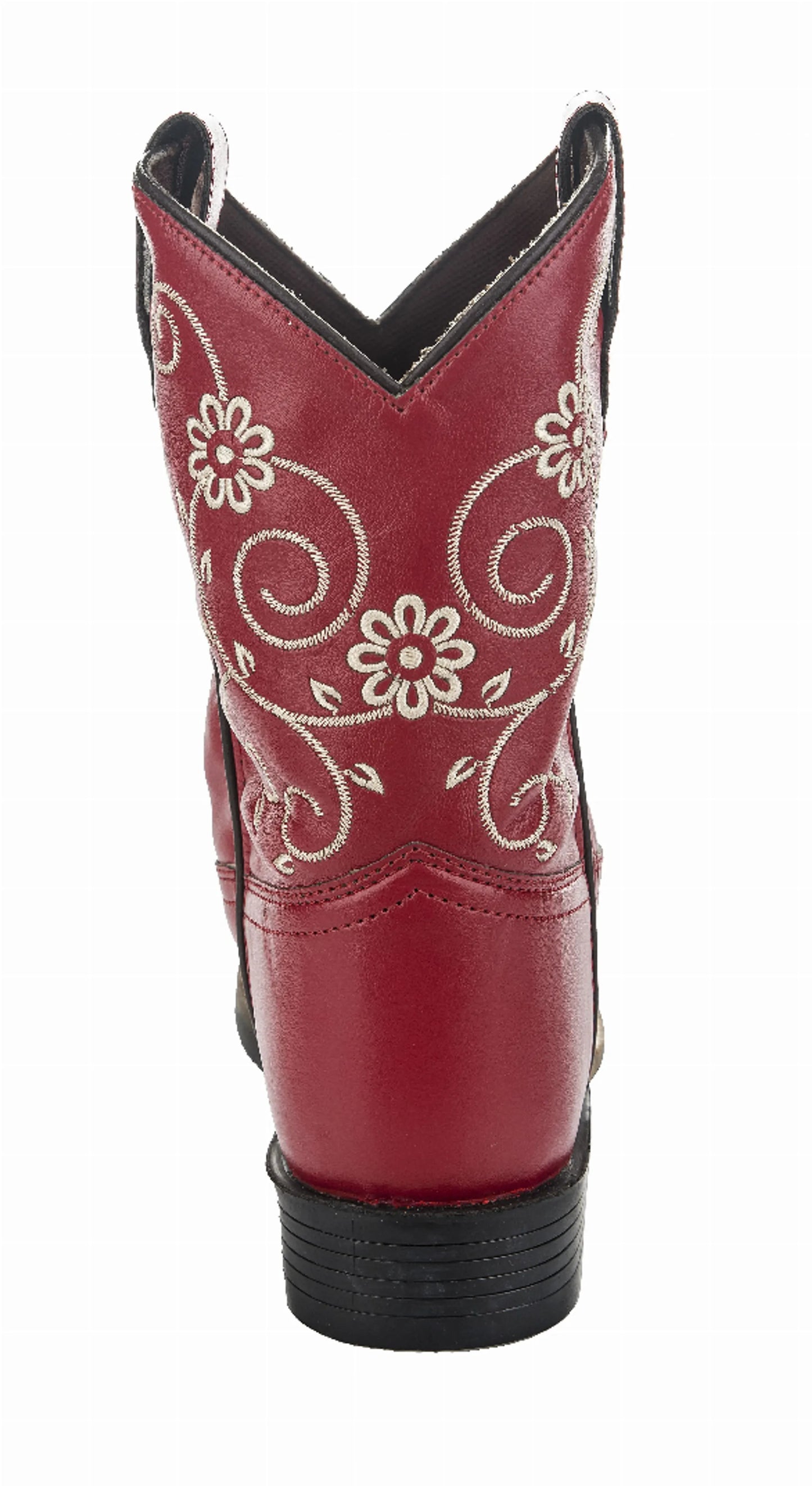TuffRider Toddler Fire Red Floral Western Boot