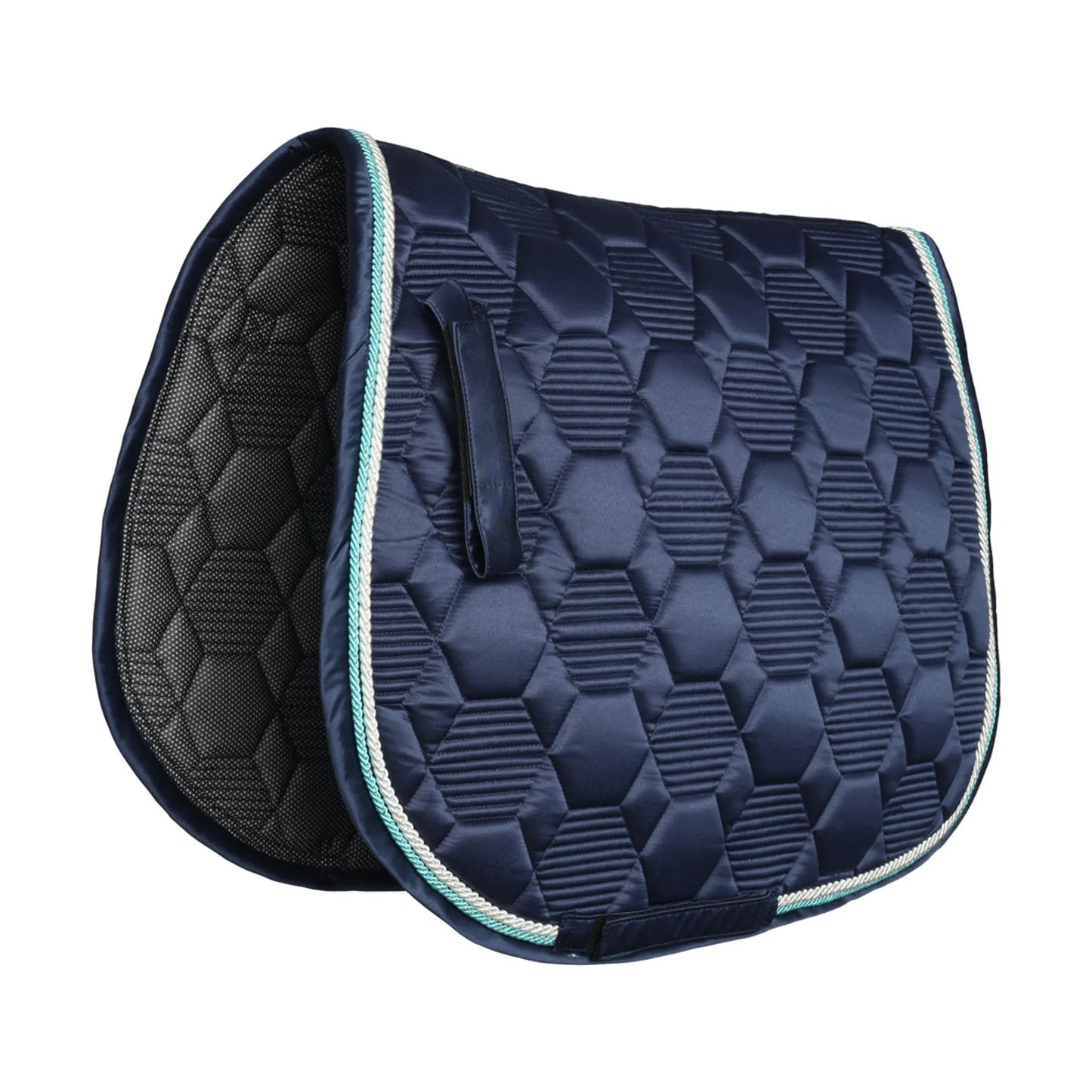 Lettia Honeycomb Collection Saddle Pad - BLACK