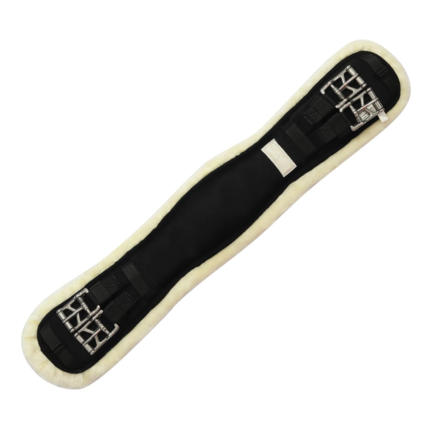 Lettia Memory Foam Dressage Sherpa Fleece Clik Girth-Black-22
