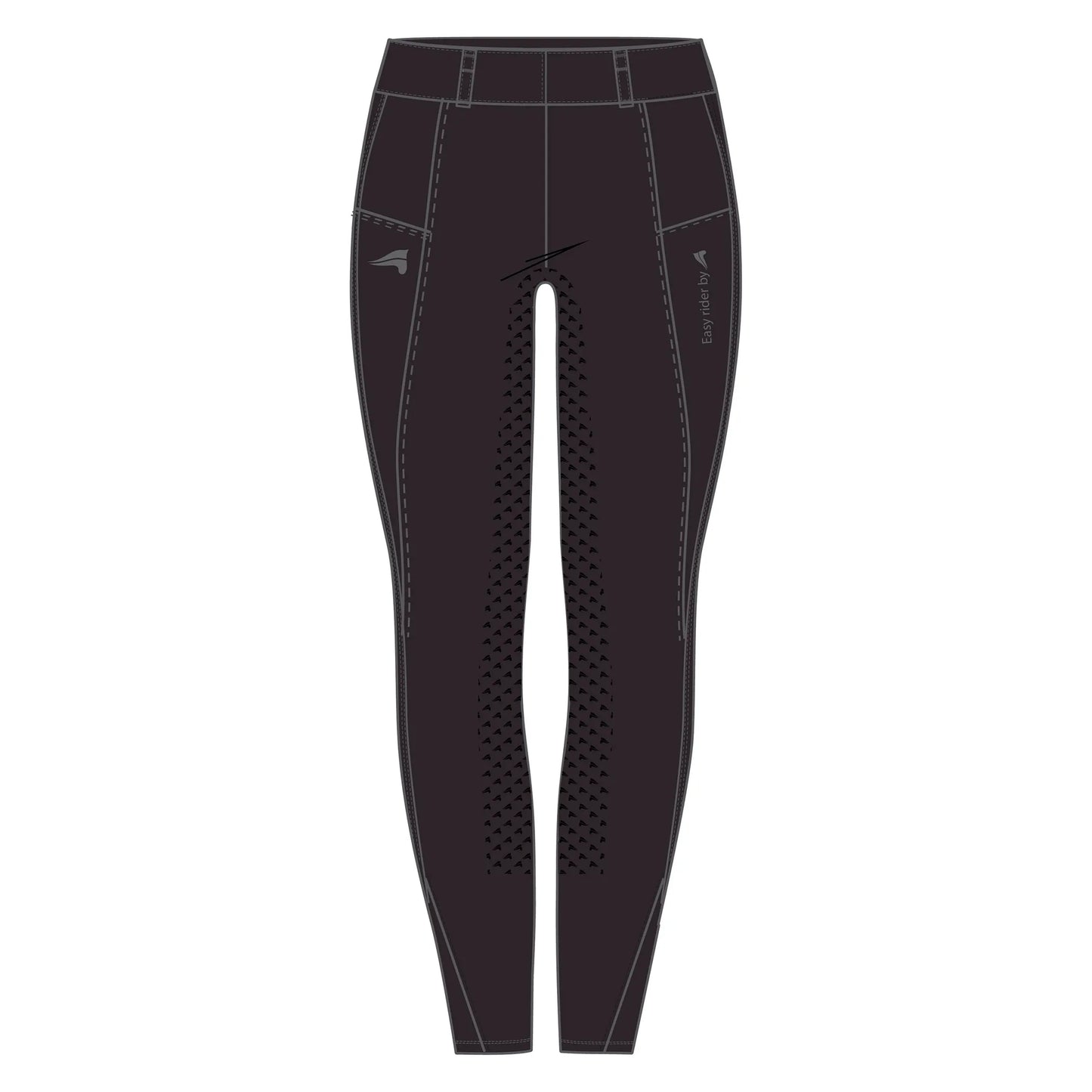 Easy Rider Riding Tights ERDon FullGrip-Black Rose-32