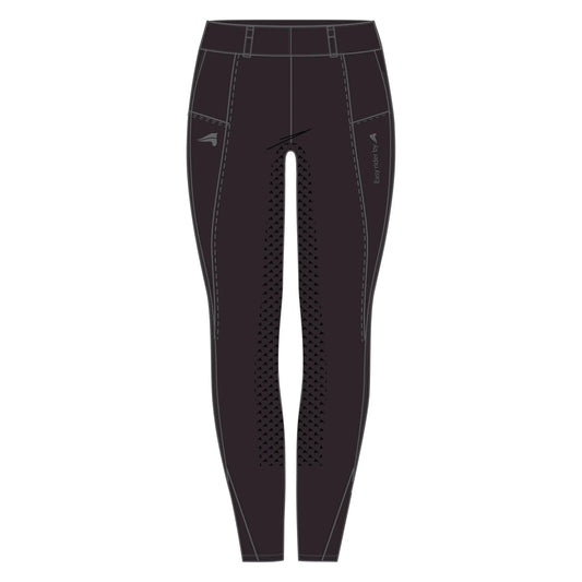 Easy Rider Riding Tights ERDon FullGrip-Black Rose-32
