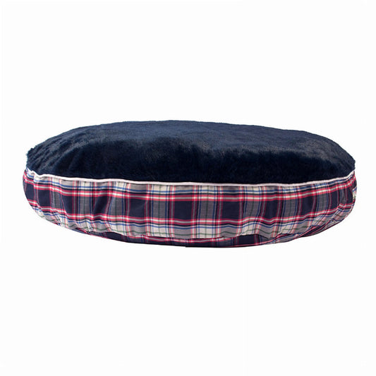 Halo Amber Plaid Round Dog Bed