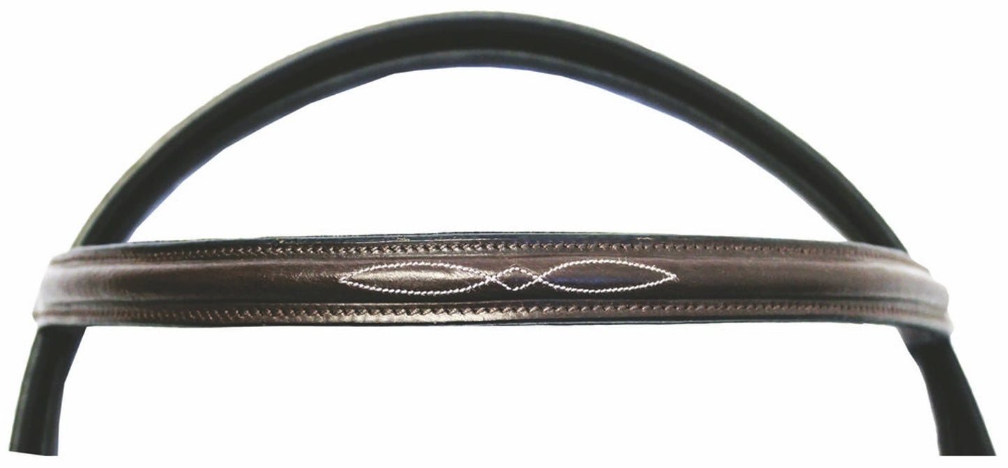 Henri de Rivel Advantage Fancy Raised Snaffle Bridle With Laced Reins