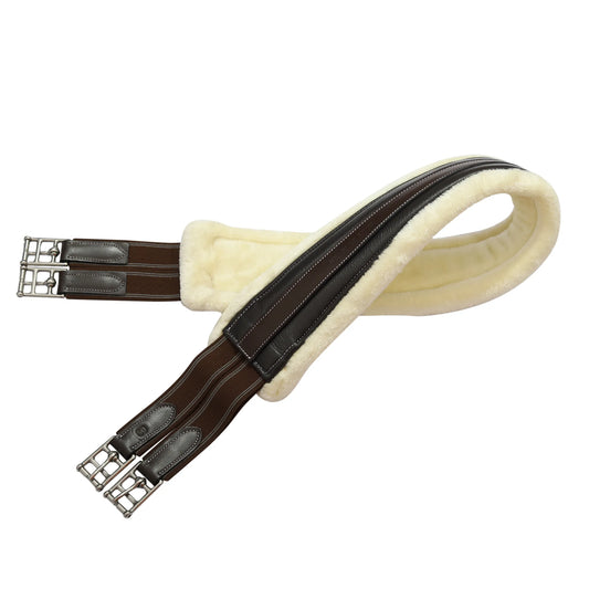 Henri de Rivel Advantage Chafeless Sherpa Fleece Girth-Havana-38