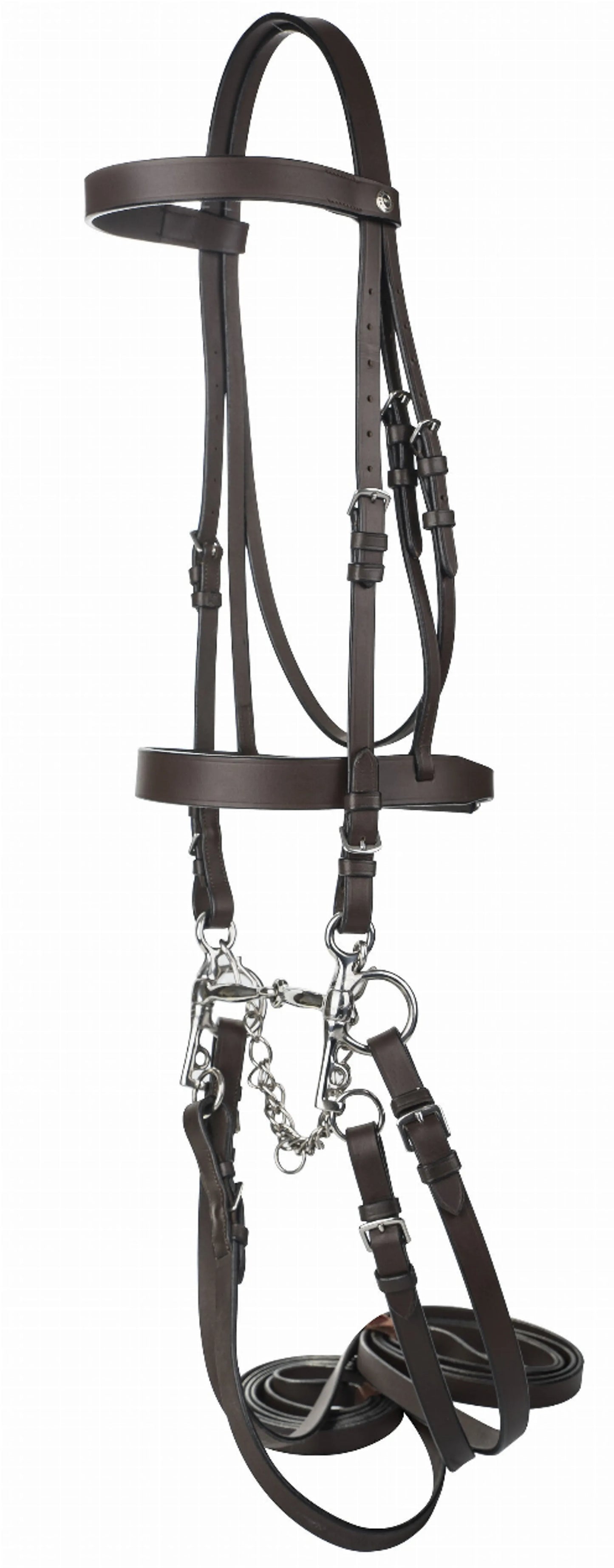 HENRI DE RIVEL POLO BRIDLE WITH DOUBLE REINS