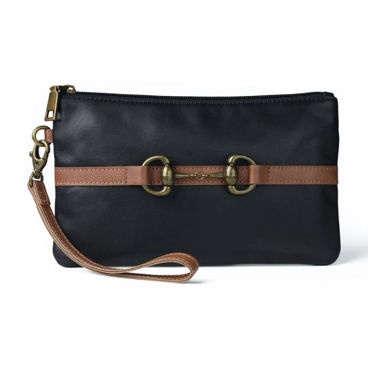 AWST Snaffle Bit Clutch Bag-Black