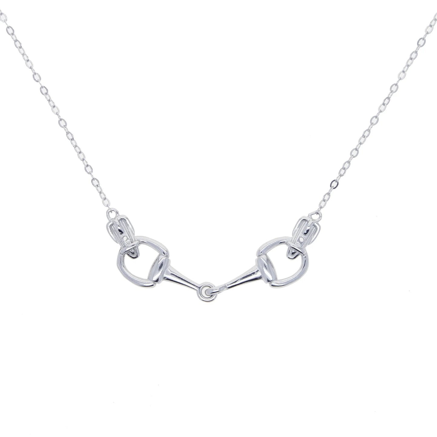 AWST Int'l Sterling Silver Snaffle Bit Necklace
